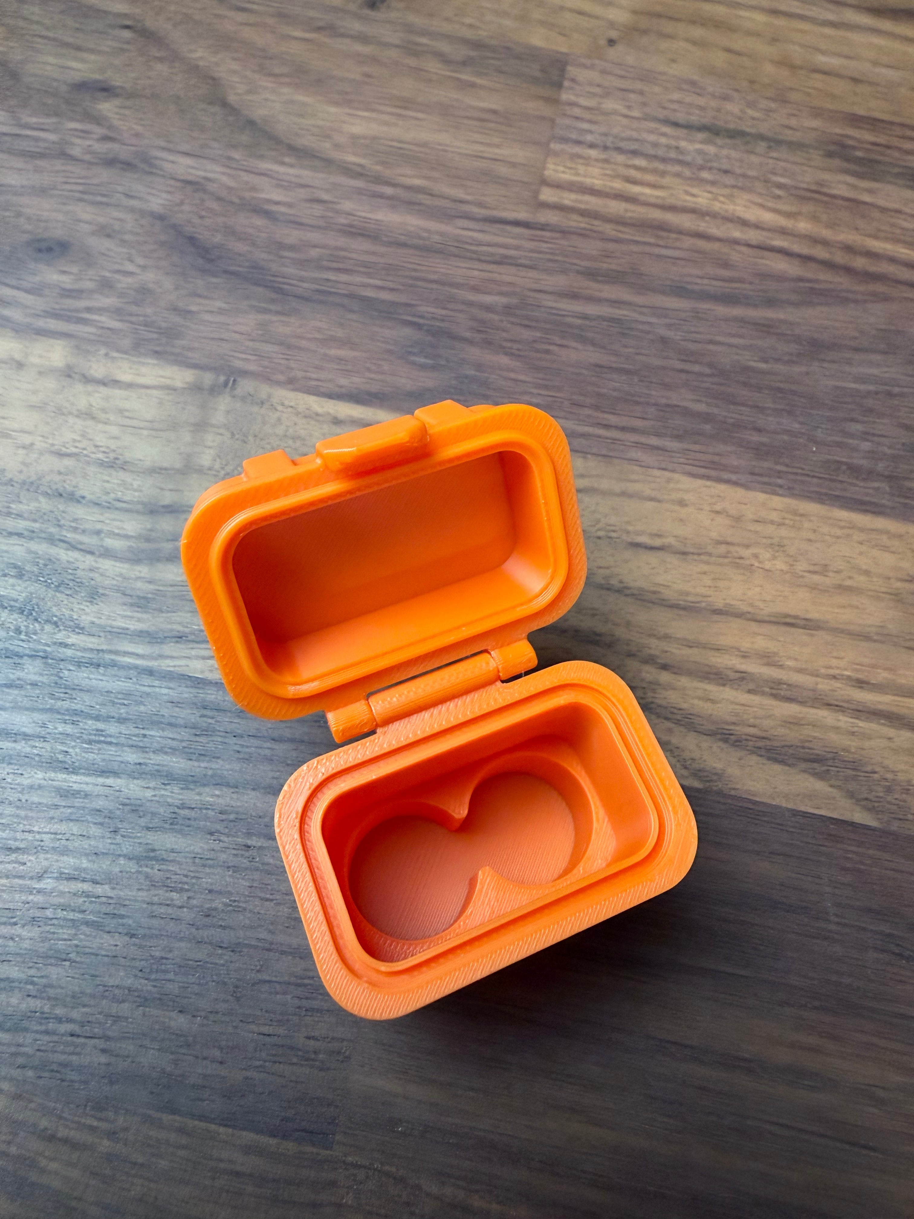 Mini Case open showing precision-molded interior vial slots
